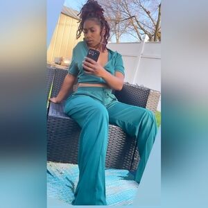 Emerald Green  Pant Set